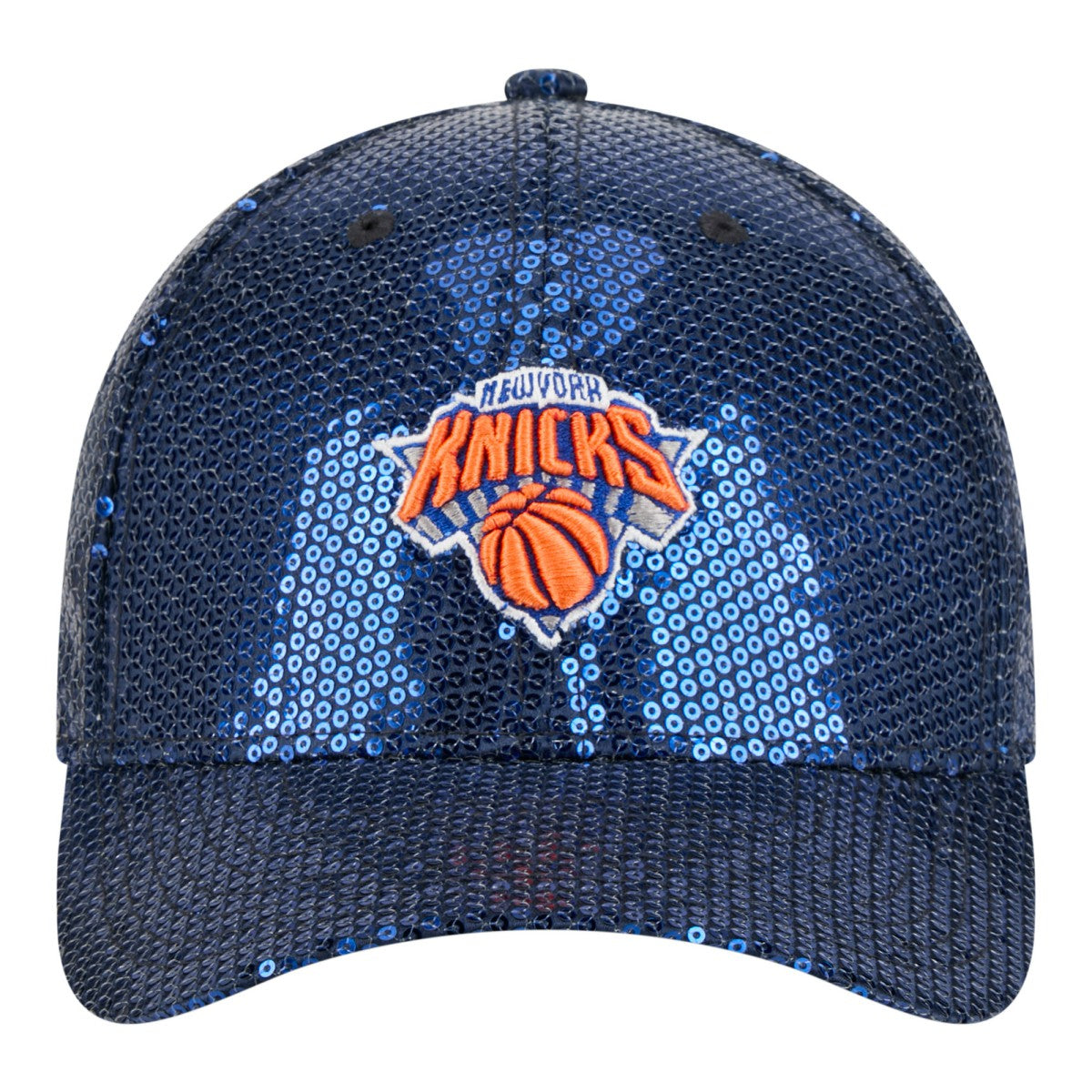 New York Knicks Women's Sequin M-Crown 9FORTY Adjustable Hat On Sale
