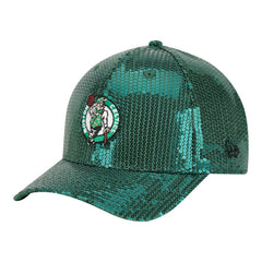 Boston Celtics Women's Sequin M-Crown 9FORTY Adjustable Hat New