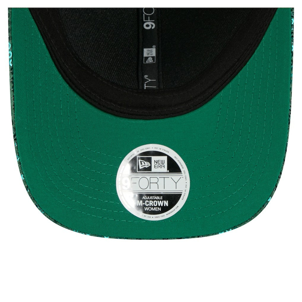 Boston Celtics Women's Sequin M-Crown 9FORTY Adjustable Hat New