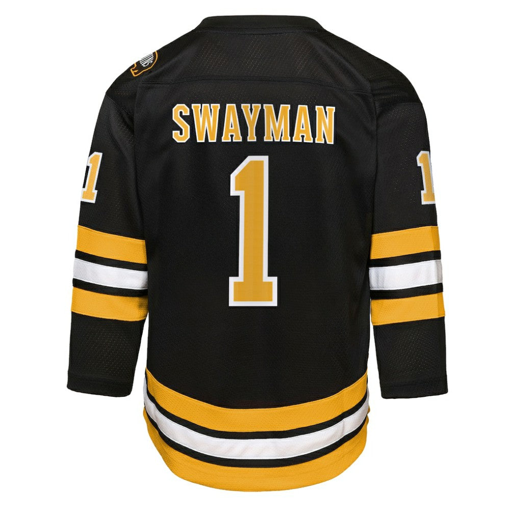 Jeremy Swayman Boston Bruins Outerstuff Youth Home Replica Jersey Discount