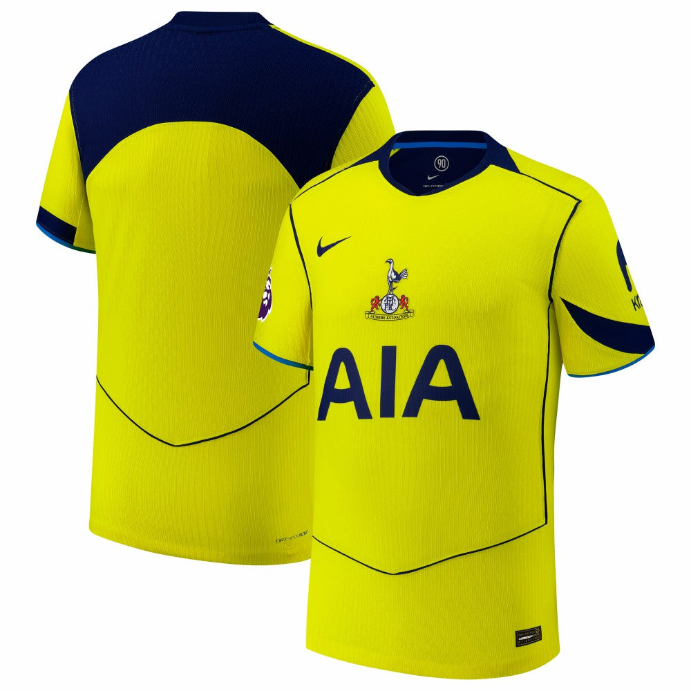 Tottenham Hotspur 2025/26 Third Jersey with Patch Yellow - Nike