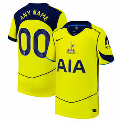 Tottenham Hotspur Youth 2025/26 Third Replica Custom Jersey Yellow - Nike