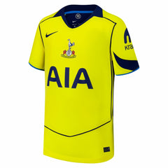 Tottenham Hotspur Youth 2025/26 Third Replica Custom Jersey Yellow - Nike