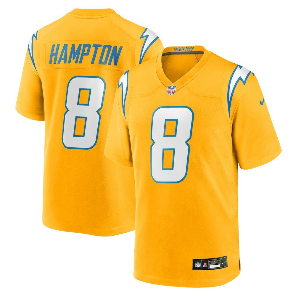 Los Angeles Chargers Nike Omarion Hampton  Alternate Charger Power Game Player Jersey
