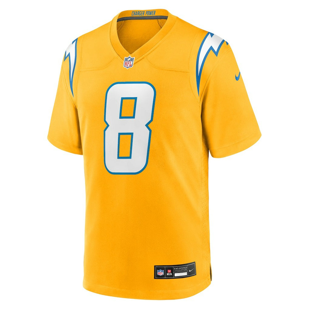 Los Angeles Chargers Nike Omarion Hampton  Alternate Charger Power Game Player Jersey