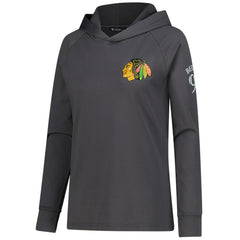 Connor Bedard Chicago Blackhawks Levelwear Women's Impression Name & Number Raglan Hoodie Sale