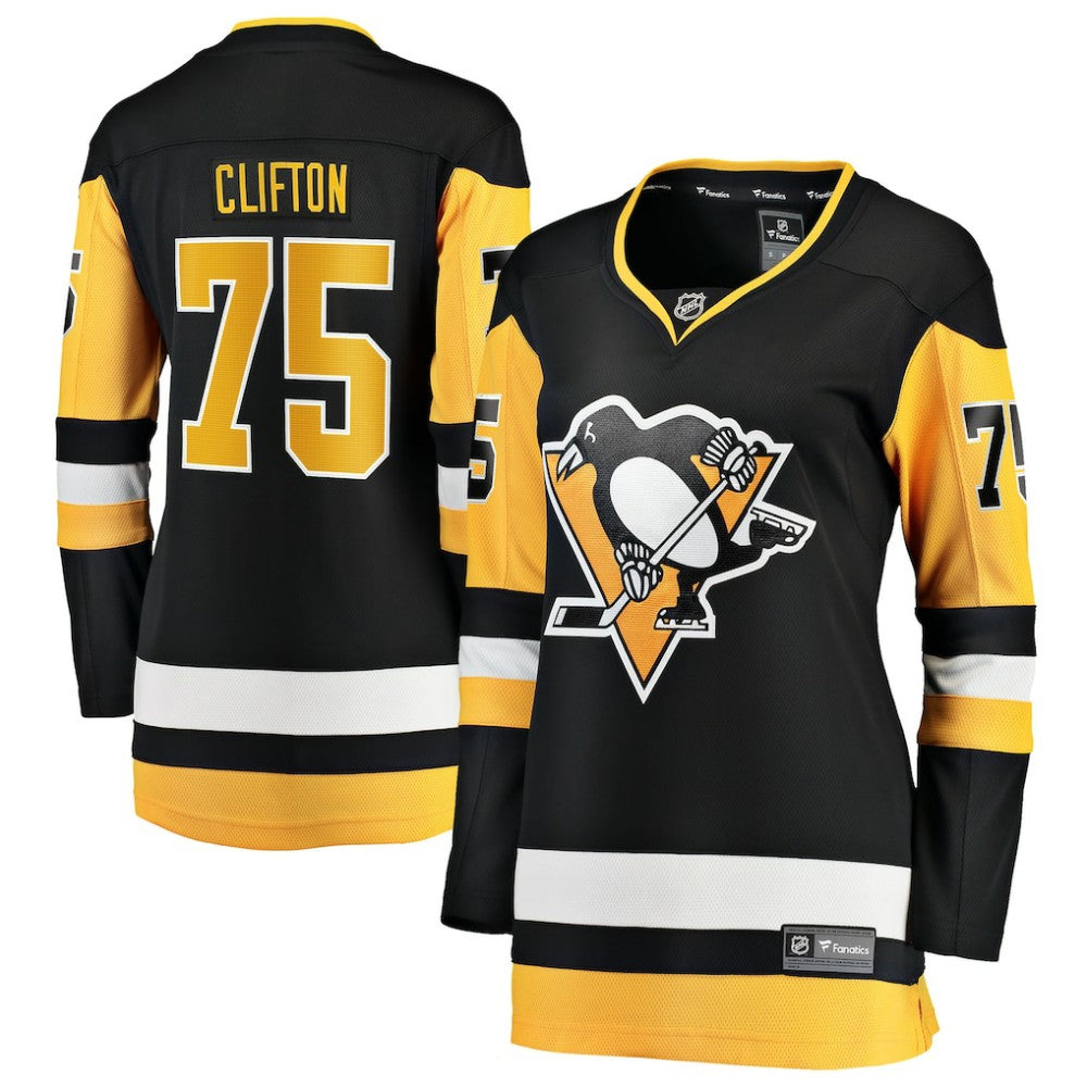 Connor Clifton Pittsburgh Penguins Fanatics Women's Home Breakaway Jersey Outlet