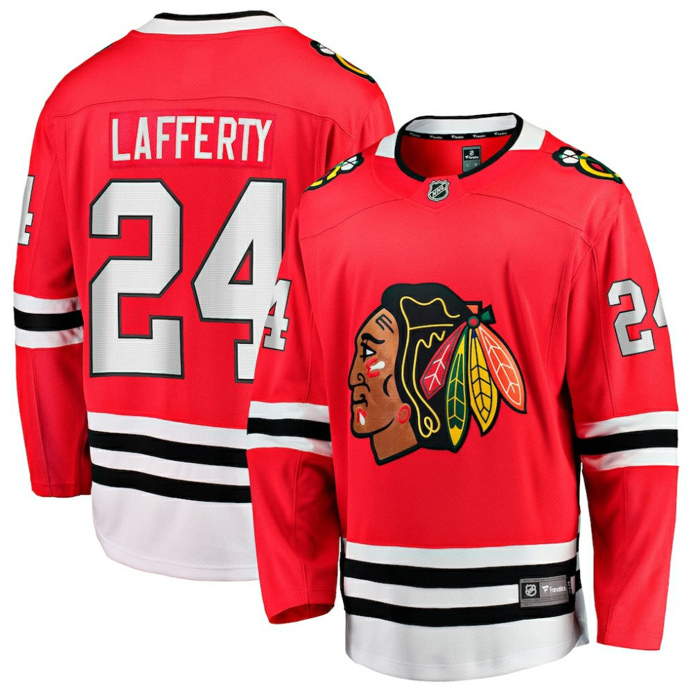 Sam Lafferty Chicago Blackhawks Fanatics Home Breakaway Jersey Outlet