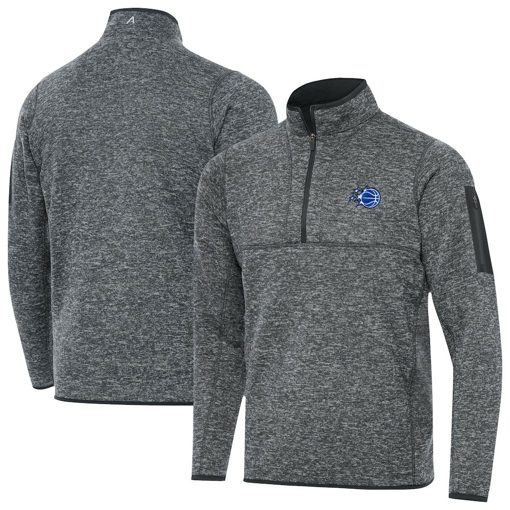 Orlando Magic Antigua New Logo Fortune Quarter-Zip Pullover Jacket New