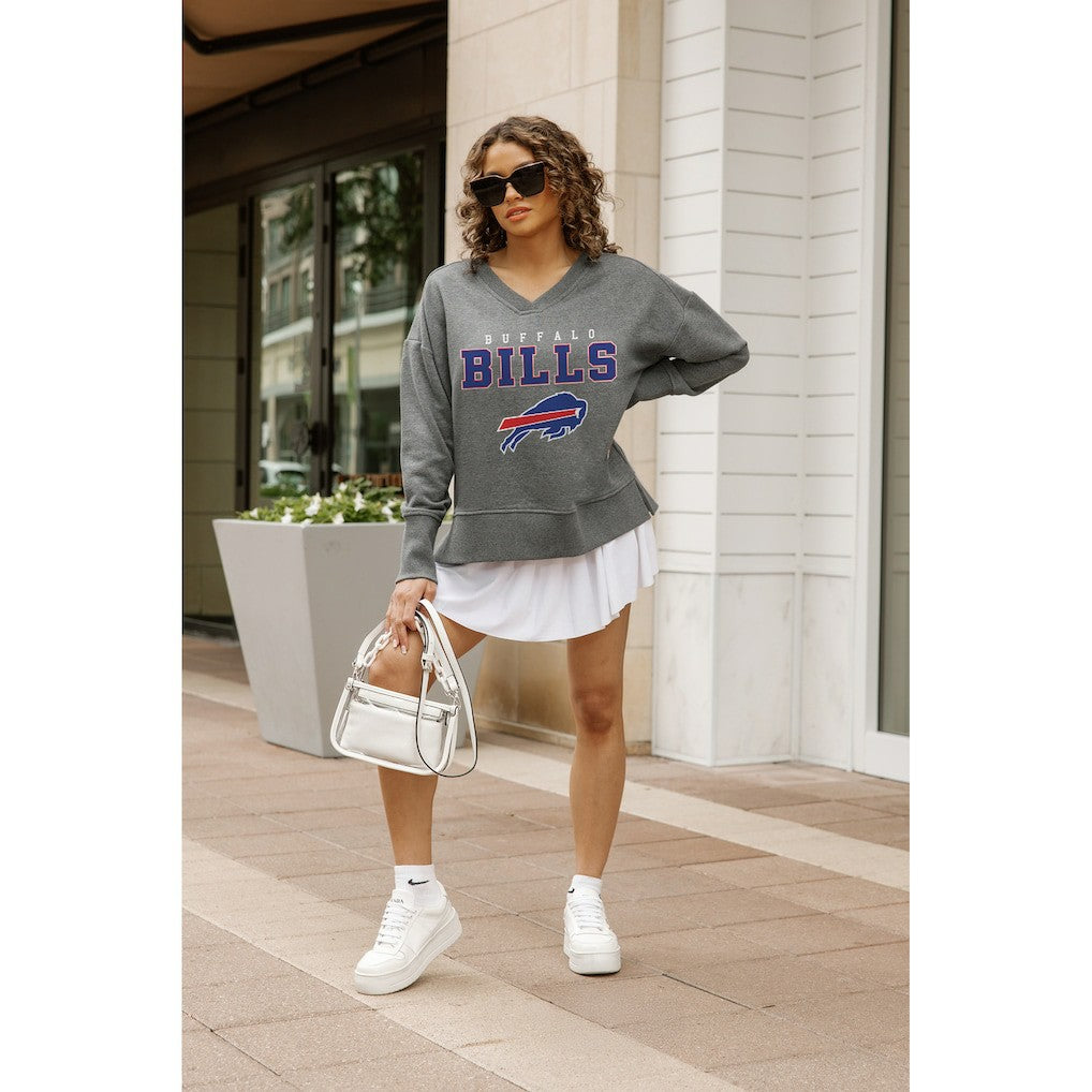 Buffalo Bills  Gameday Couture Women's French Terry V-Neck Pullover Sweatshirt
