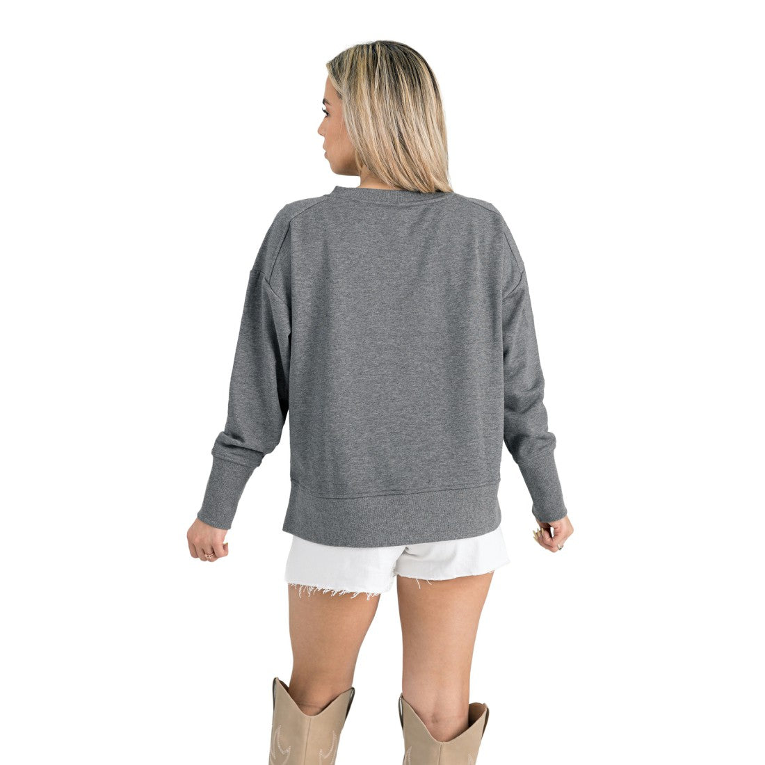 Green Bay Packers  Gameday Couture Women's French Terry V-Neck Pullover Sweatshirt