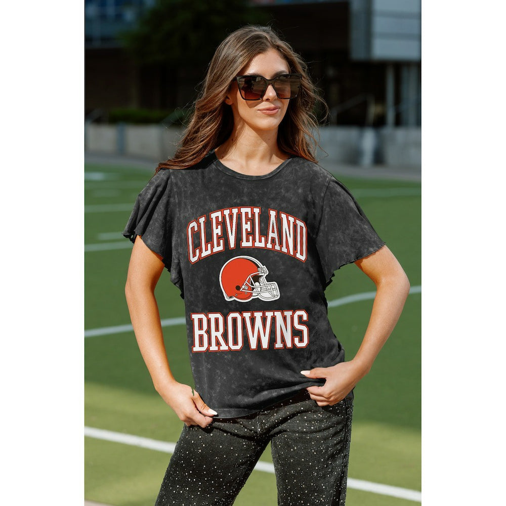 Cleveland Browns  Gameday Couture Women's Relaxed Flutter Sleeve T-Shirt