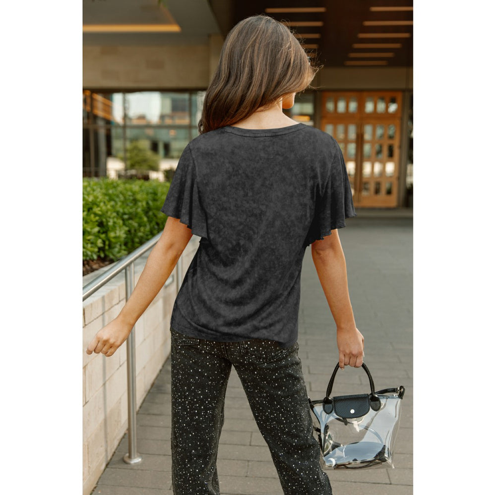 Denver Broncos  Gameday Couture Women's Relaxed Flutter Sleeve T-Shirt