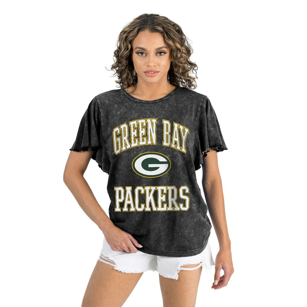 Green Bay Packers  Gameday Couture Women's Relaxed Flutter Sleeve T-Shirt