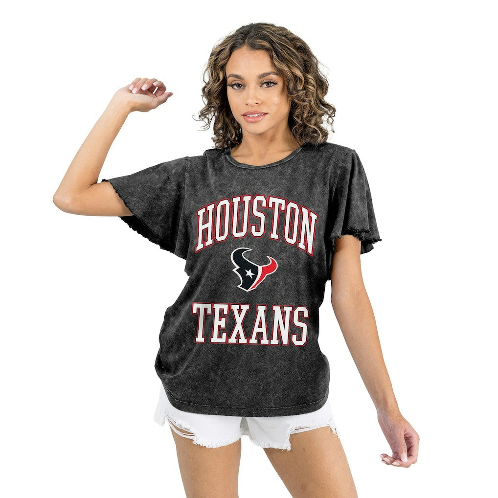 Houston Texans  Gameday Couture Women's Relaxed Flutter Sleeve T-Shirt