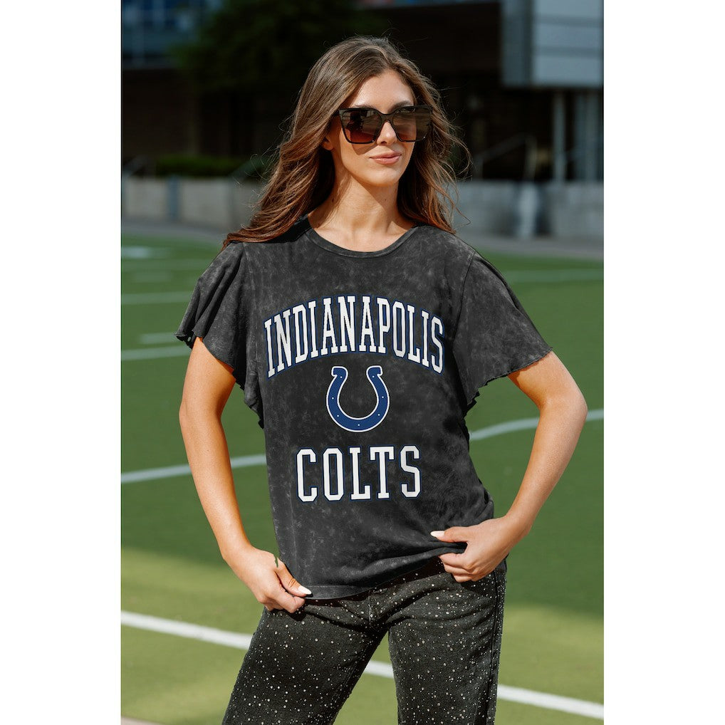 Indianapolis Colts  Gameday Couture Women's Relaxed Flutter Sleeve T-Shirt