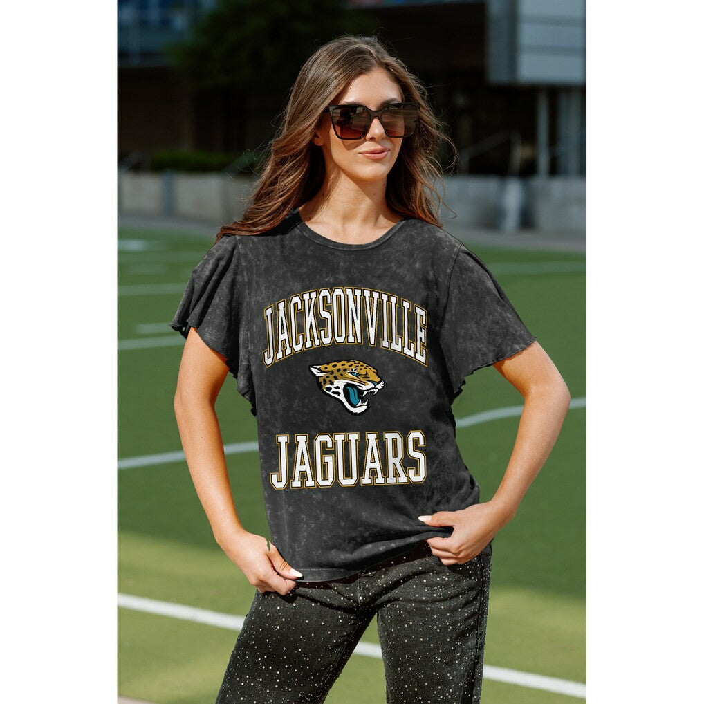 Jacksonville Jaguars  Gameday Couture Women's Relaxed Flutter Sleeve T-Shirt