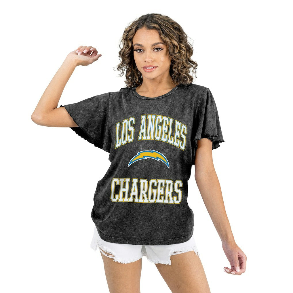 Los Angeles Chargers  Gameday Couture Women's Relaxed Flutter Sleeve T-Shirt