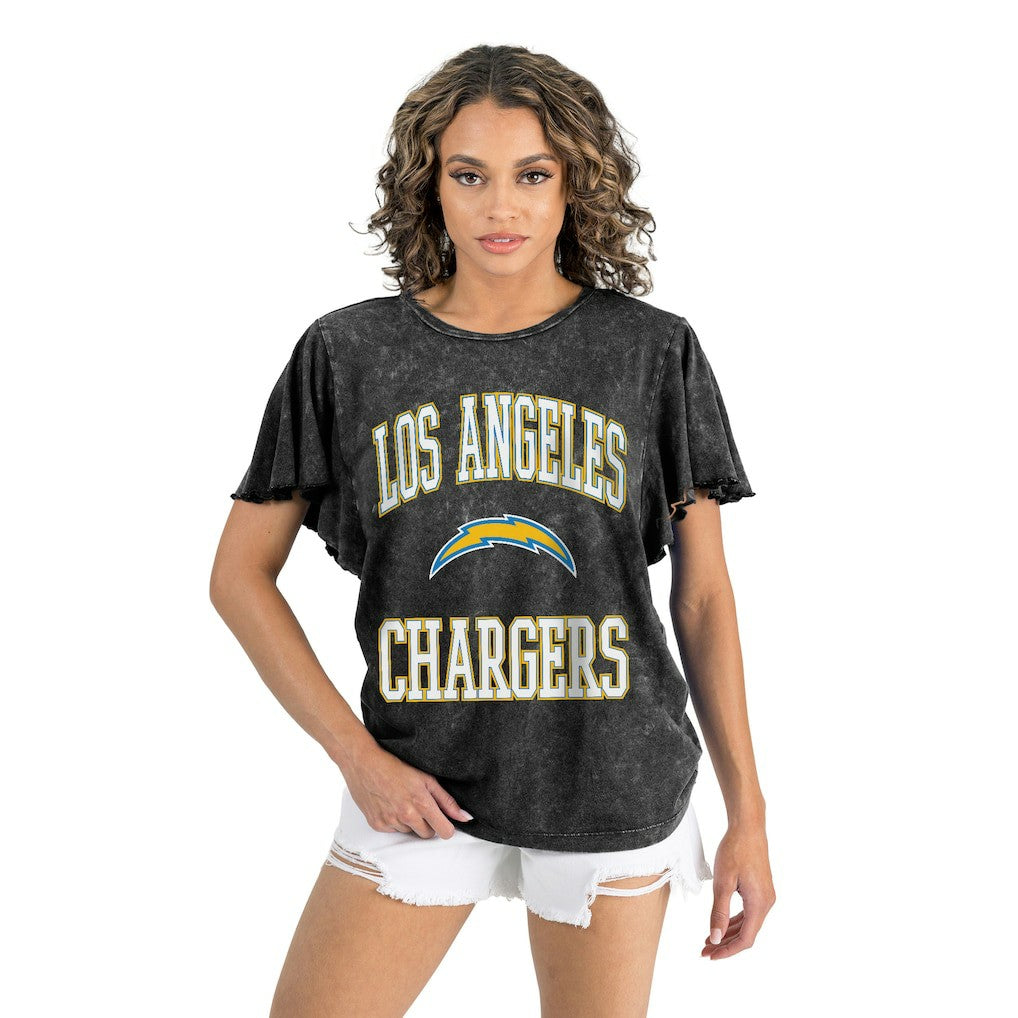 Los Angeles Chargers  Gameday Couture Women's Relaxed Flutter Sleeve T-Shirt