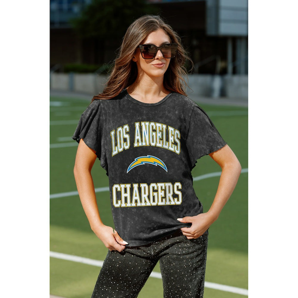 Los Angeles Chargers  Gameday Couture Women's Relaxed Flutter Sleeve T-Shirt