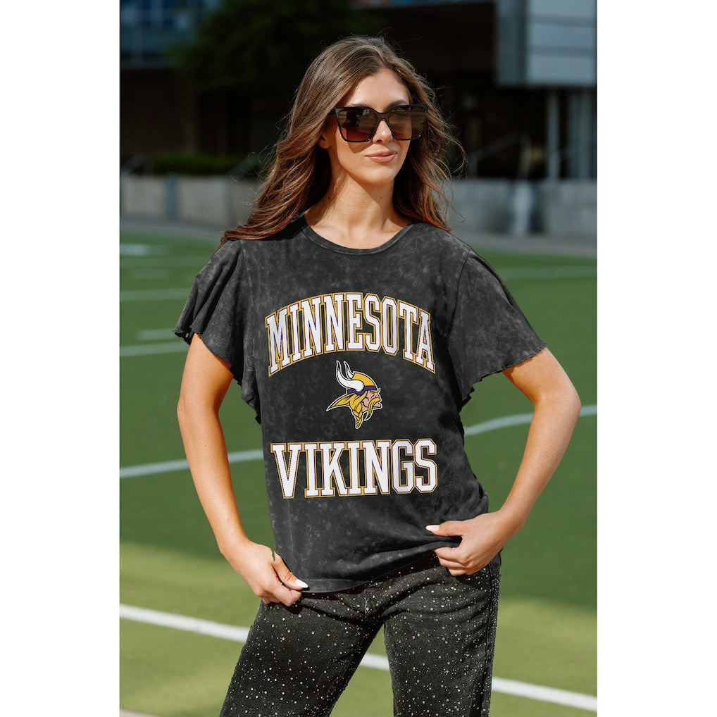 Minnesota Vikings  Gameday Couture Women's Relaxed Flutter Sleeve T-Shirt