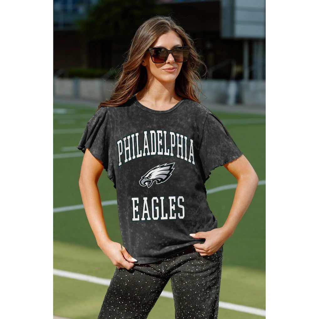 Philadelphia Eagles  Gameday Couture Women's Relaxed Flutter Sleeve T-Shirt