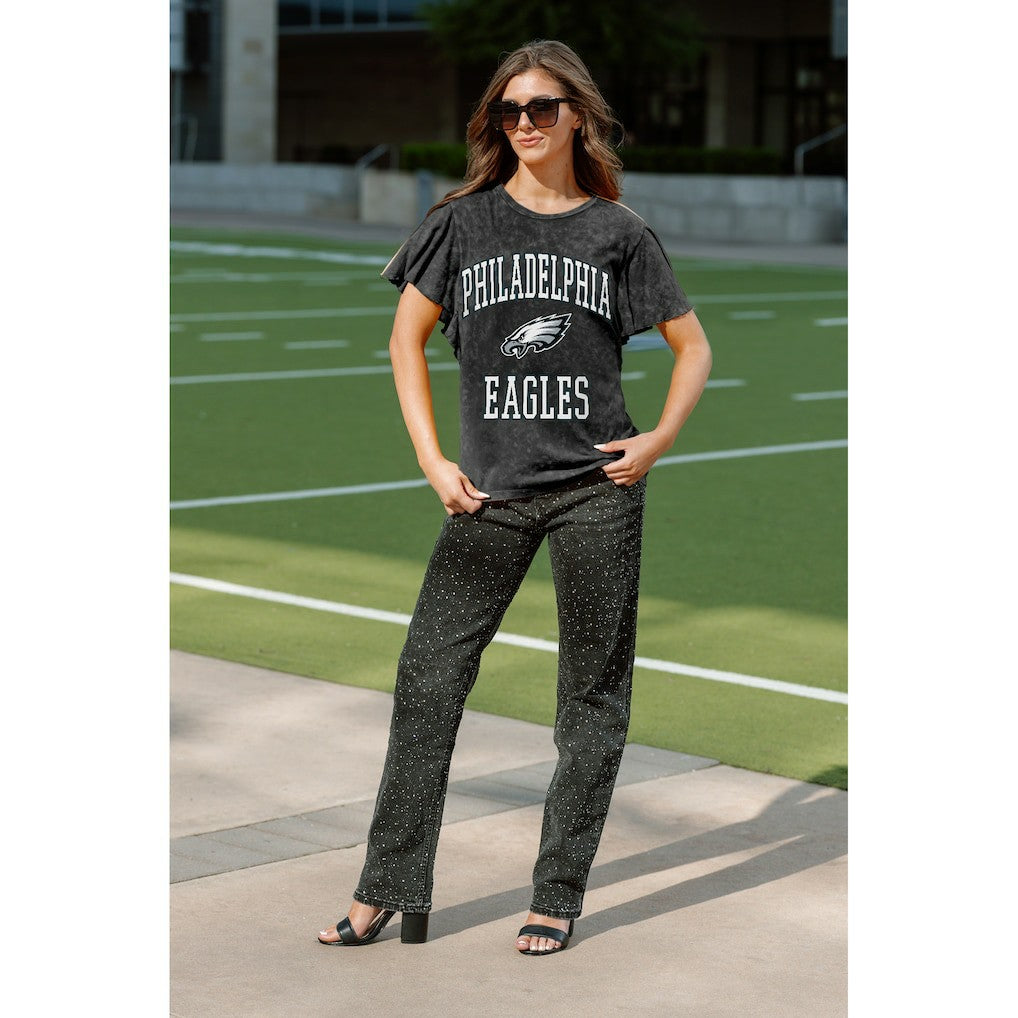 Philadelphia Eagles  Gameday Couture Women's Relaxed Flutter Sleeve T-Shirt