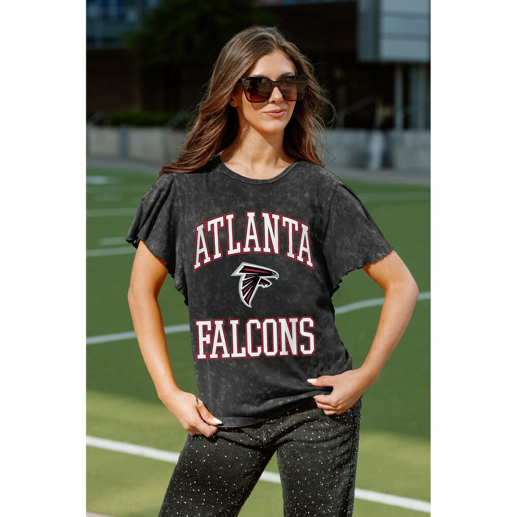 Atlanta Falcons  Gameday Couture Women's Relaxed Flutter Sleeve T-Shirt
