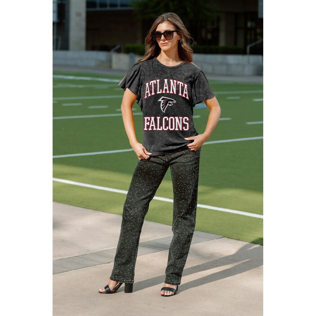 Atlanta Falcons  Gameday Couture Women's Relaxed Flutter Sleeve T-Shirt