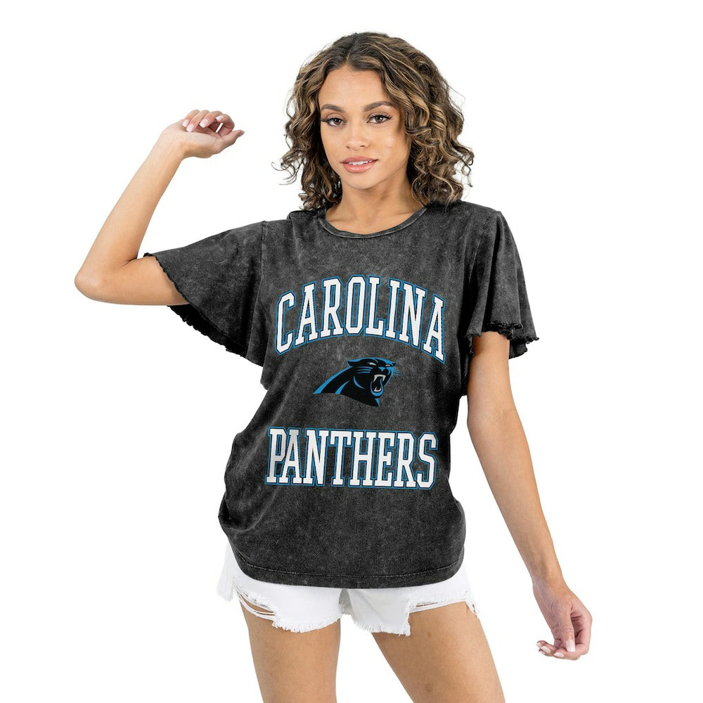 Carolina Panthers  Gameday Couture Women's Relaxed Flutter Sleeve T-Shirt