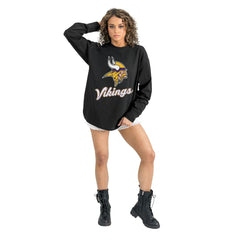 Minnesota Vikings  Gameday Couture Women's Oversized Long Sleeve T-Shirt