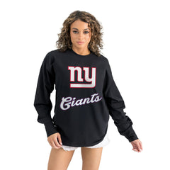 New York Giants  Gameday Couture Women's Oversized Long Sleeve T-Shirt