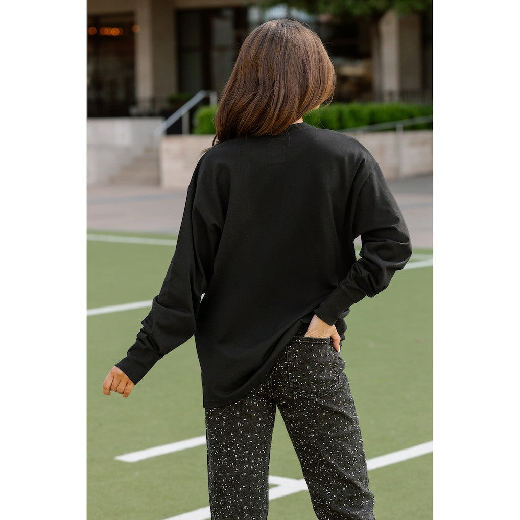 Baltimore Ravens  Gameday Couture Women's Oversized Long Sleeve T-Shirt