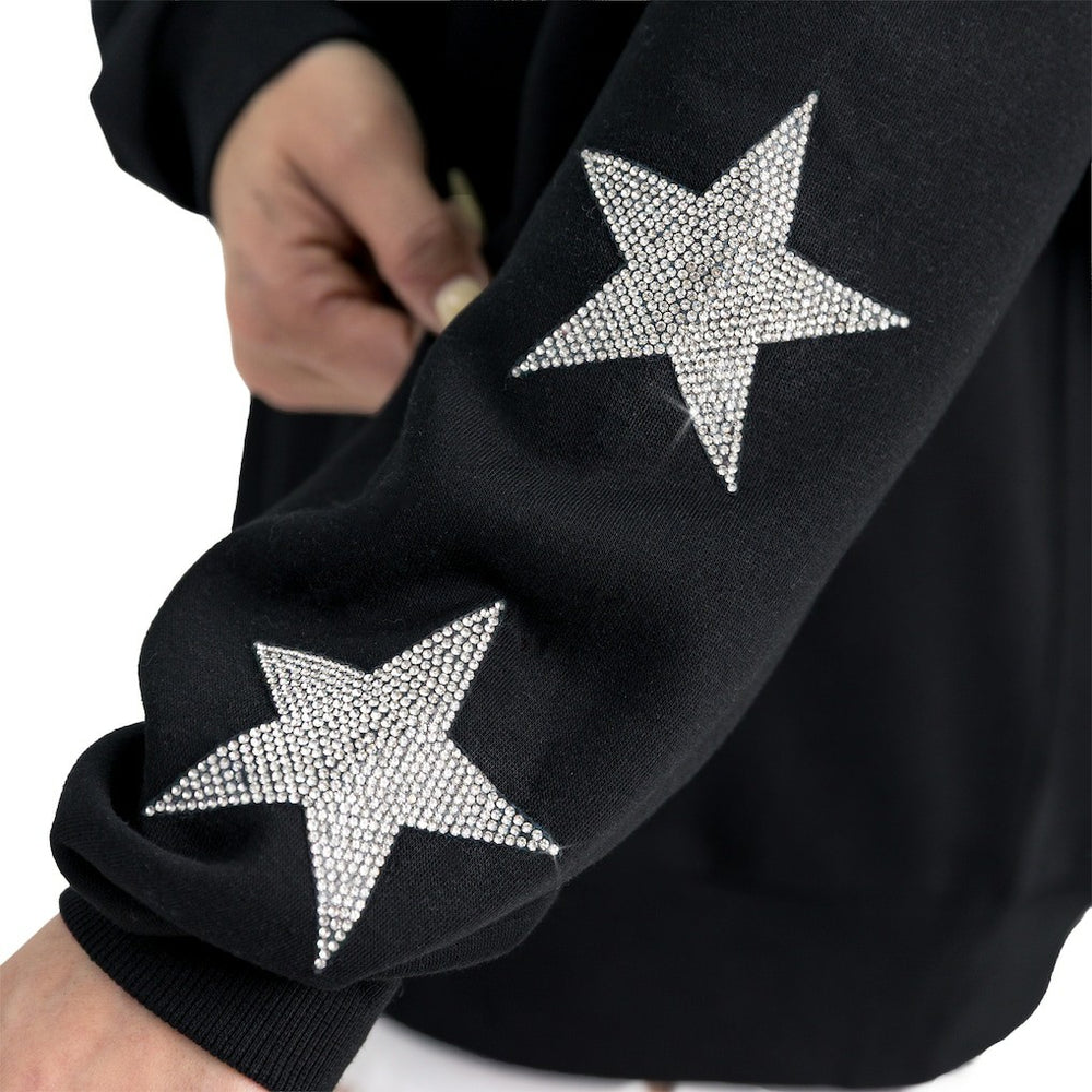 Cleveland Browns  Gameday Couture Women's Velocity Relaxed Rhinestone Pullover Sweatshirt