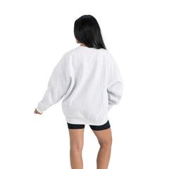 Cincinnati Bengals  Gameday Couture Women's Traditional Logo Oversized Premium Fleece Pullover Sweatshirt