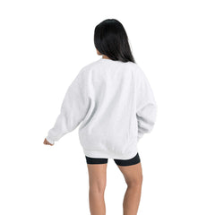 Houston Texans  Gameday Couture Women's Traditional Logo Oversized Premium Fleece Pullover Sweatshirt