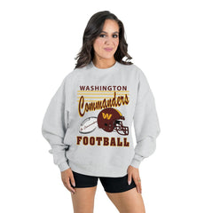 Washington Commanders  Gameday Couture Women's Home Turf Oversized Premium Fleece Pullover Sweatshirt