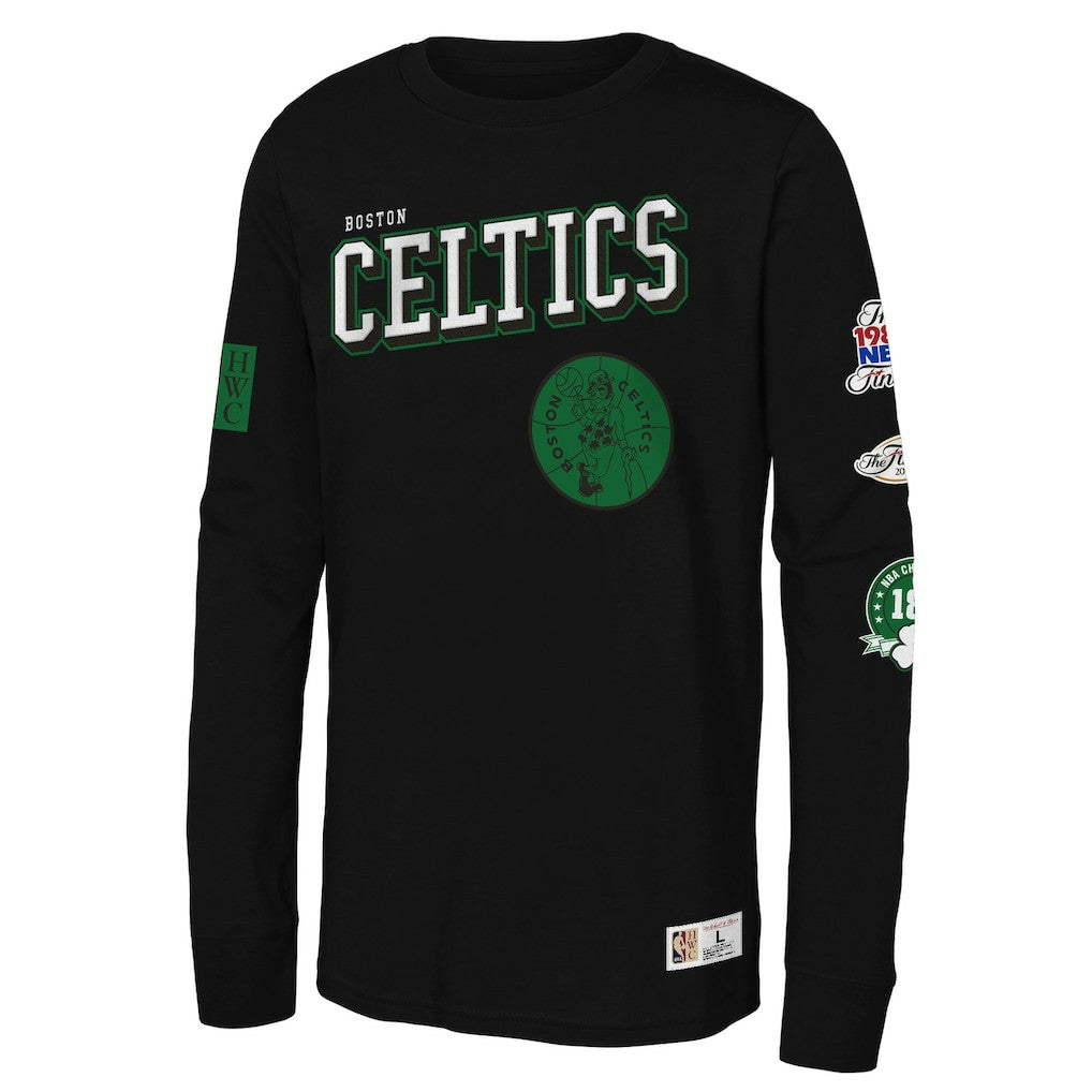 Boston Celtics Youth Hardwood Classics Training Camp Long Sleeve T-Shirt Discount
