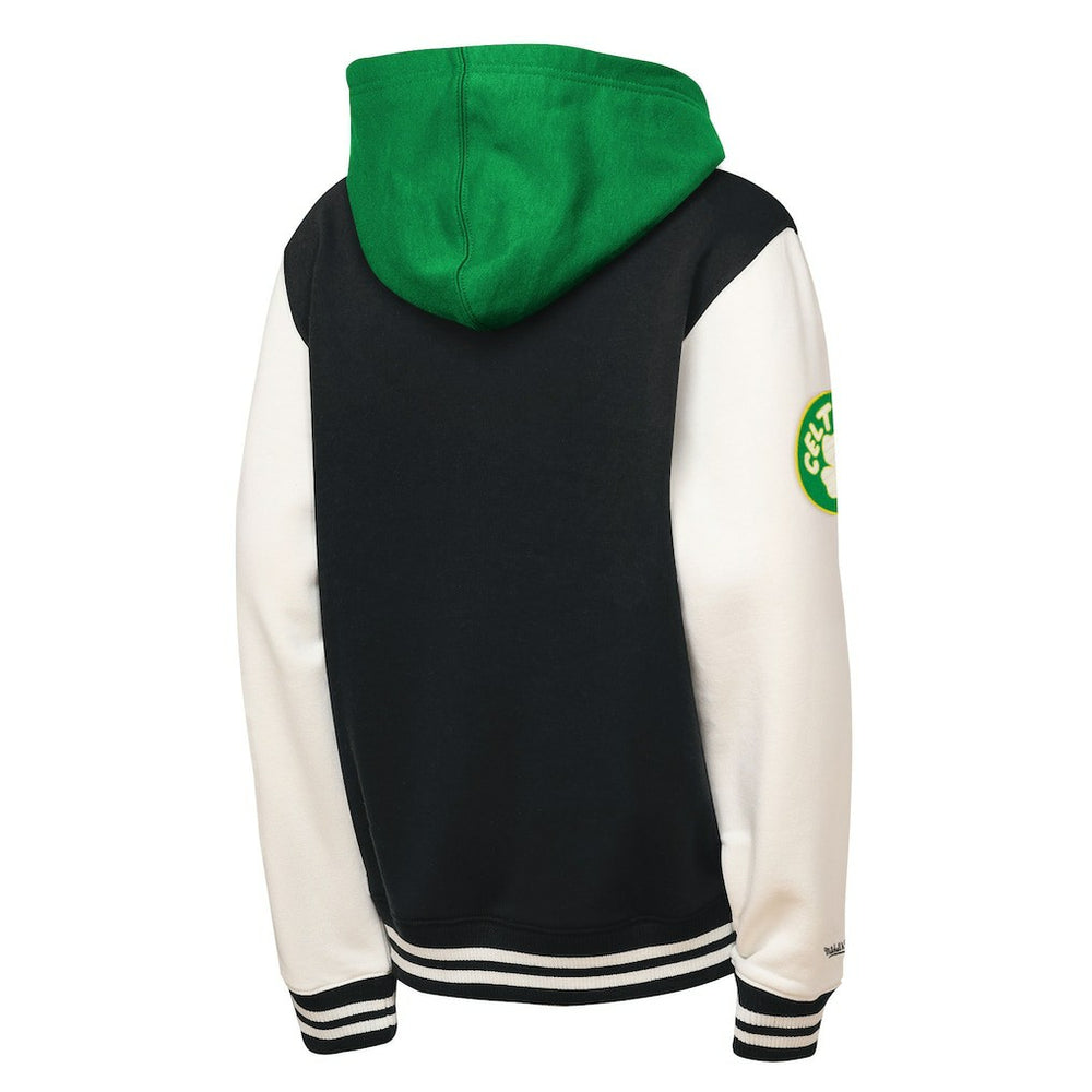 Boston Celtics Youth Hardwood Classics Courtside Fleece Full-Snap Hoodie Jacket Online