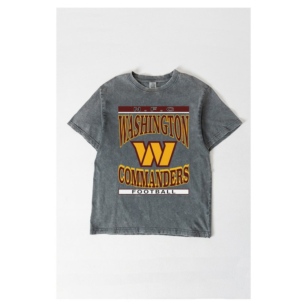 Washington Commanders  Gameday Couture Women's Oversized Classic Grind Washed T-Shirt