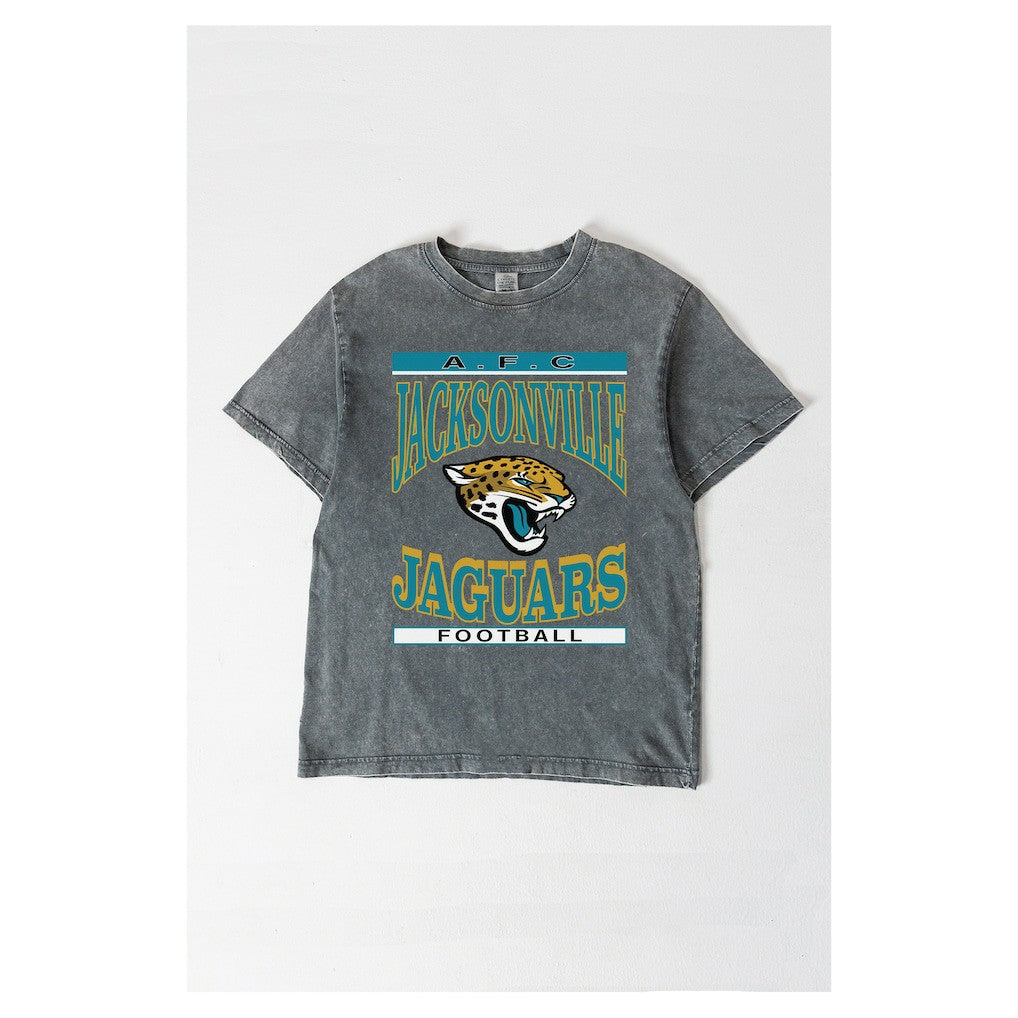 Jacksonville Jaguars  Gameday Couture Women's Oversized Classic Grind Washed T-Shirt