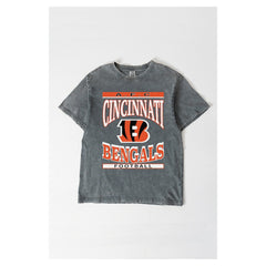 Cincinnati Bengals  Gameday Couture Women's Oversized Classic Grind Washed T-Shirt