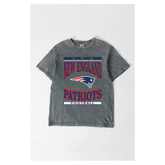 New England Patriots  Gameday Couture Women's Oversized Classic Grind Washed T-Shirt
