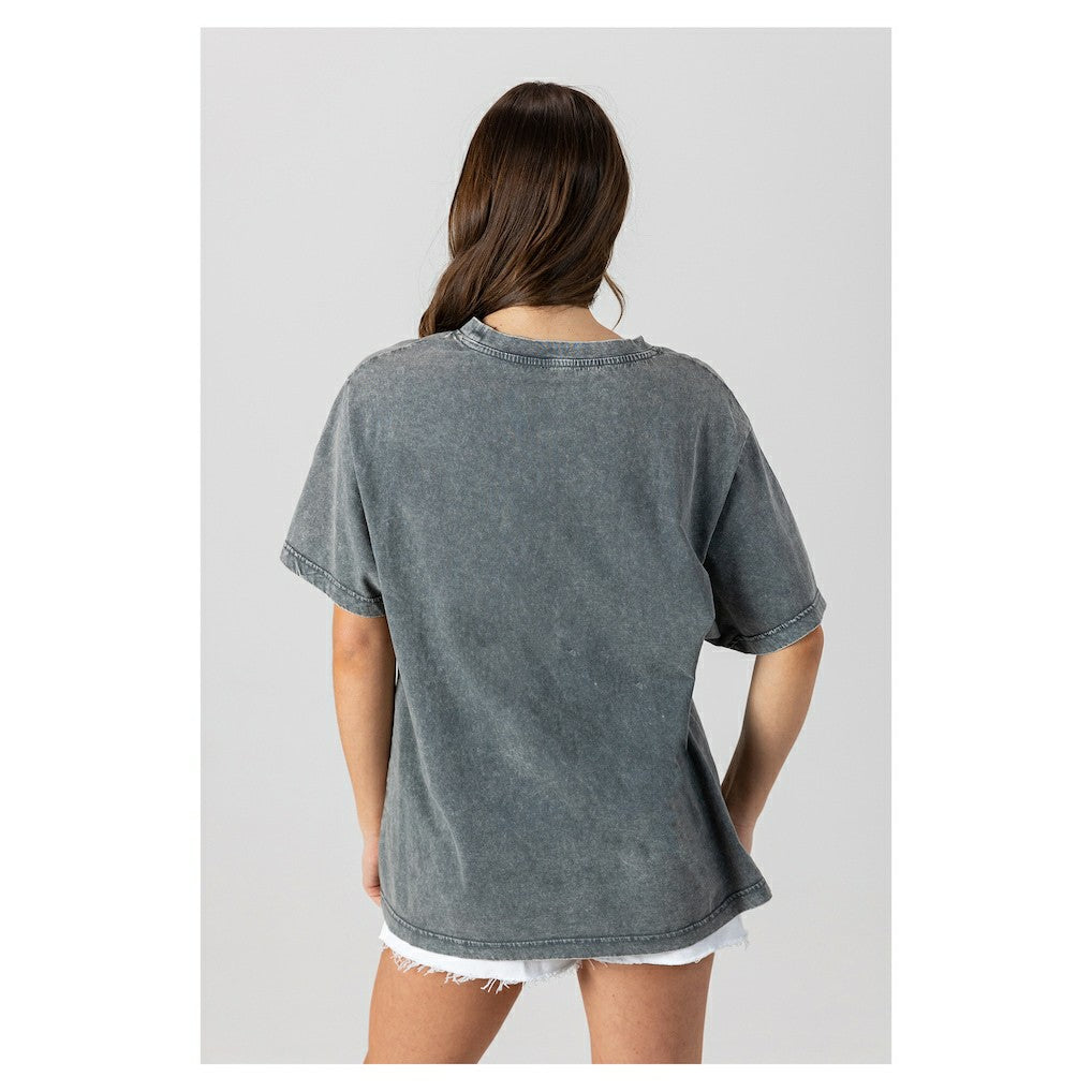 Baltimore Ravens  Gameday Couture Women's Oversized Classic Grind Washed T-Shirt