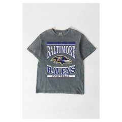 Baltimore Ravens  Gameday Couture Women's Oversized Classic Grind Washed T-Shirt
