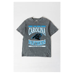 Carolina Panthers  Gameday Couture Women's Oversized Classic Grind Washed T-Shirt