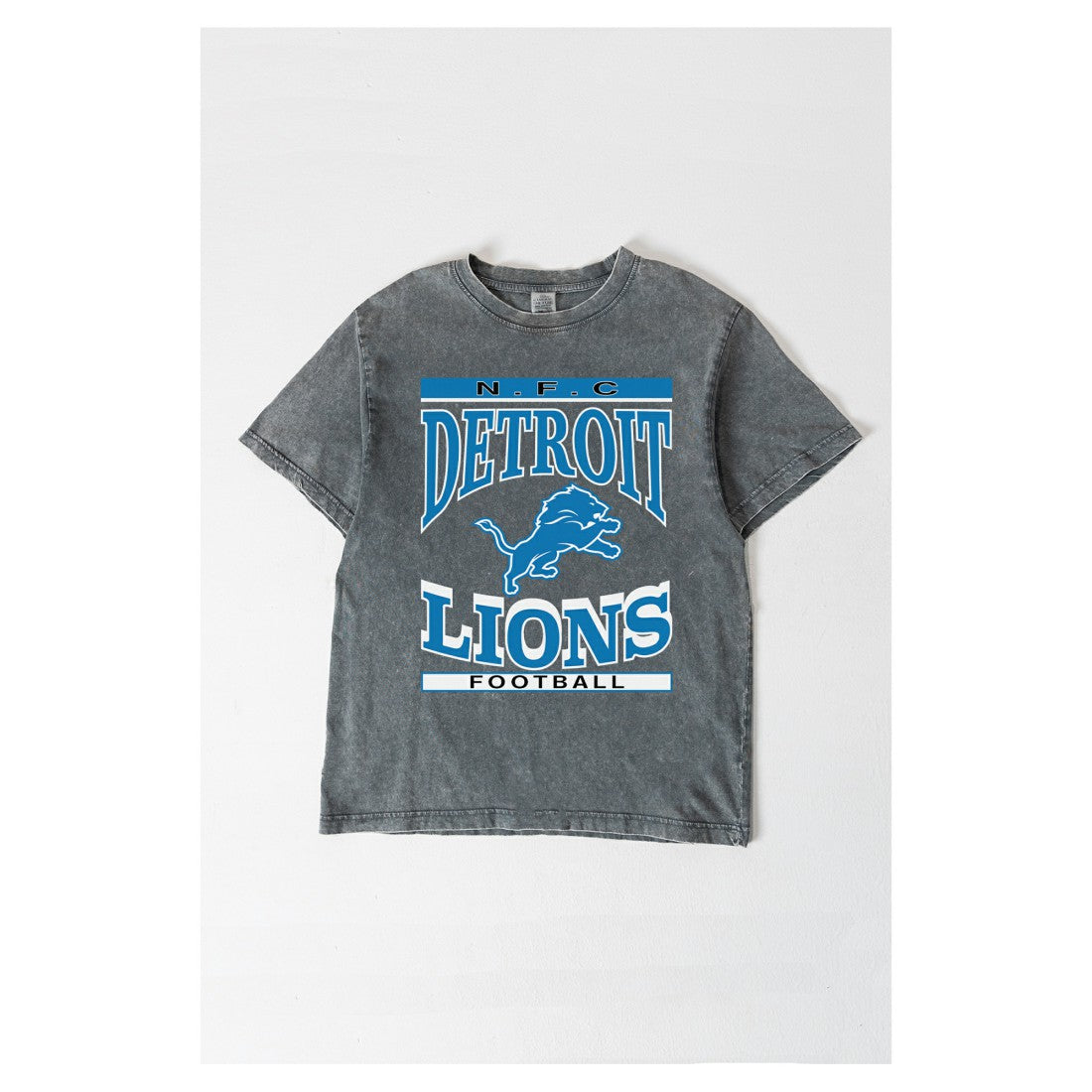 Detroit Lions  Gameday Couture Women's Oversized Classic Grind Washed T-Shirt