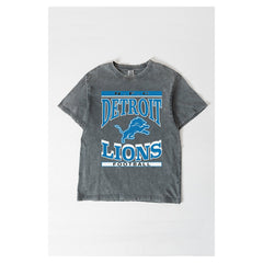 Detroit Lions  Gameday Couture Women's Oversized Classic Grind Washed T-Shirt