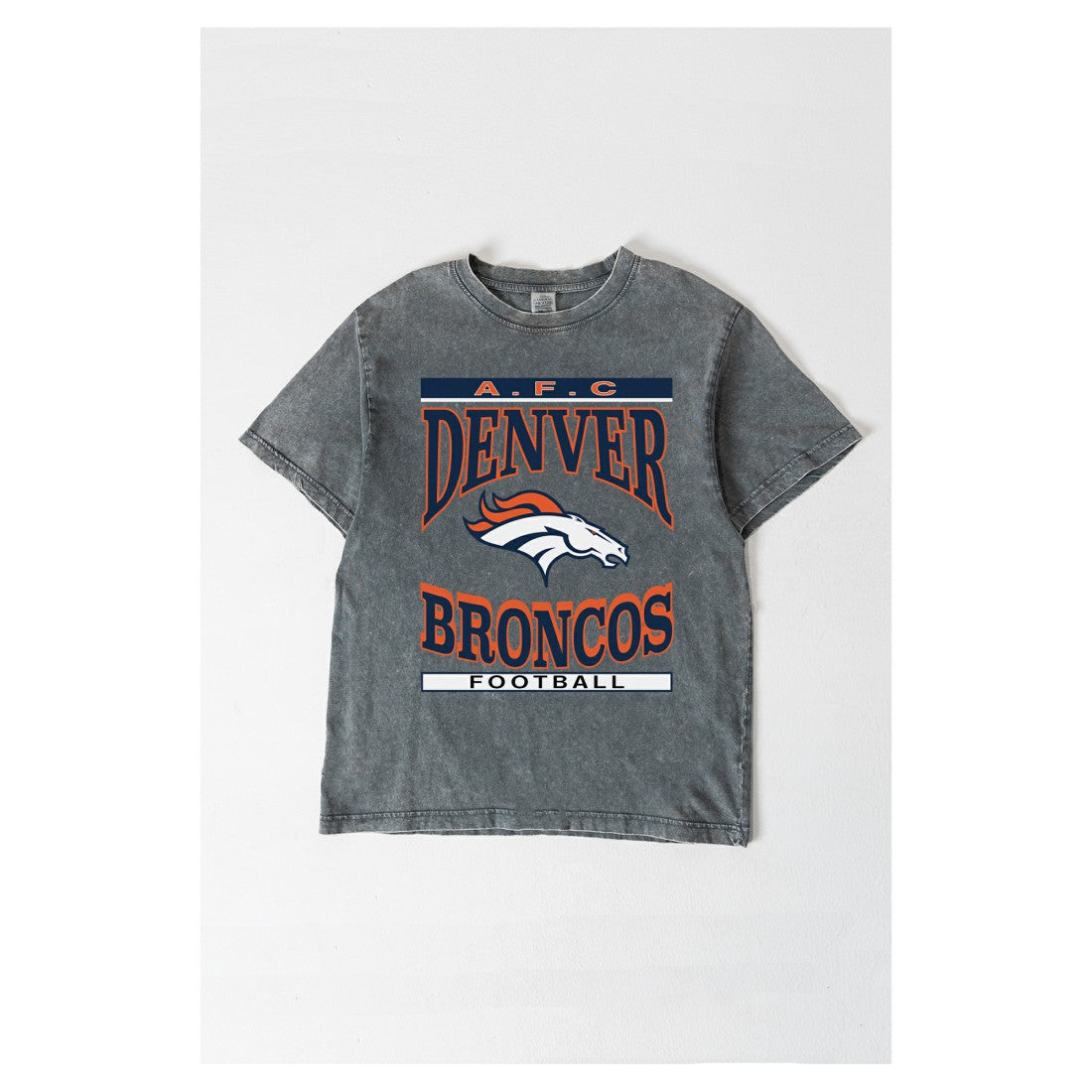 Denver Broncos  Gameday Couture Women's Oversized Classic Grind Washed T-Shirt