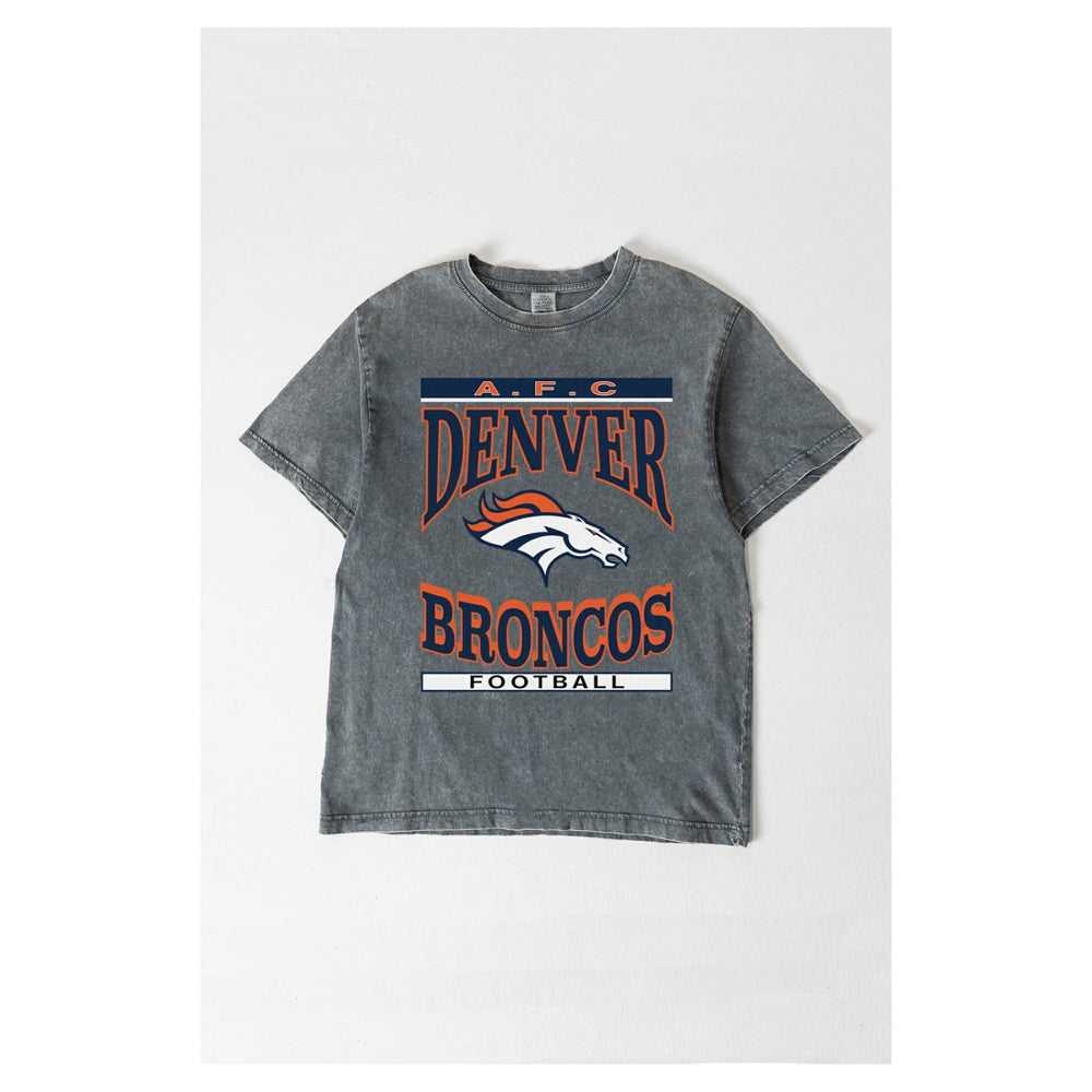 Denver Broncos  Gameday Couture Women's Oversized Classic Grind Washed T-Shirt